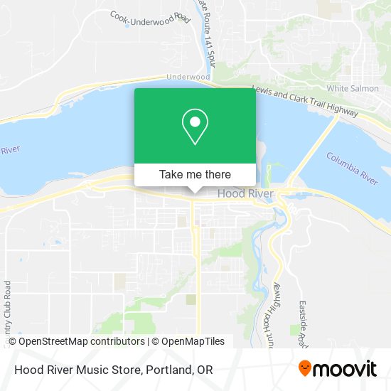 Mapa de Hood River Music Store