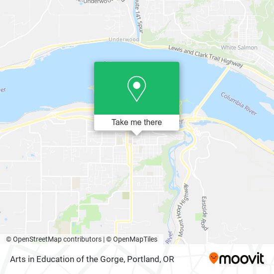 Mapa de Arts in Education of the Gorge