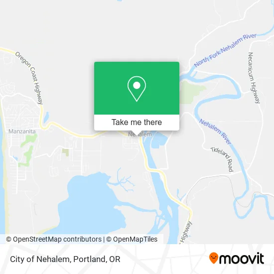 City of Nehalem map