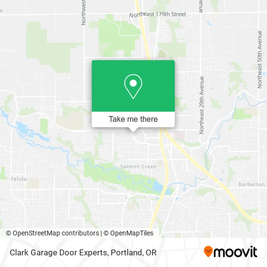 Clark Garage Door Experts map