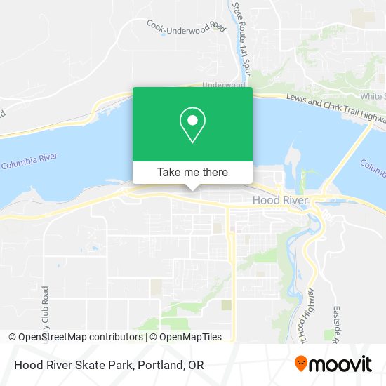 Hood River Skate Park map