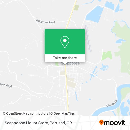 Scappoose Liquor Store map
