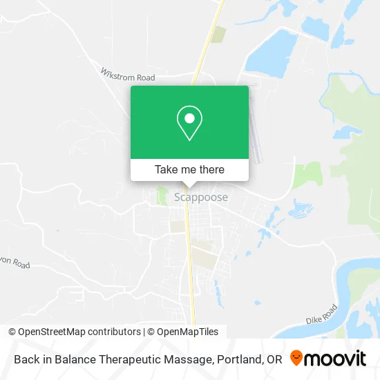 Back in Balance Therapeutic Massage map