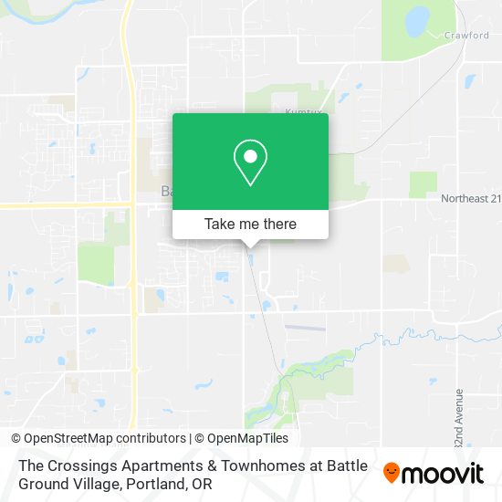 The Crossings Apartments & Townhomes at Battle Ground Village map