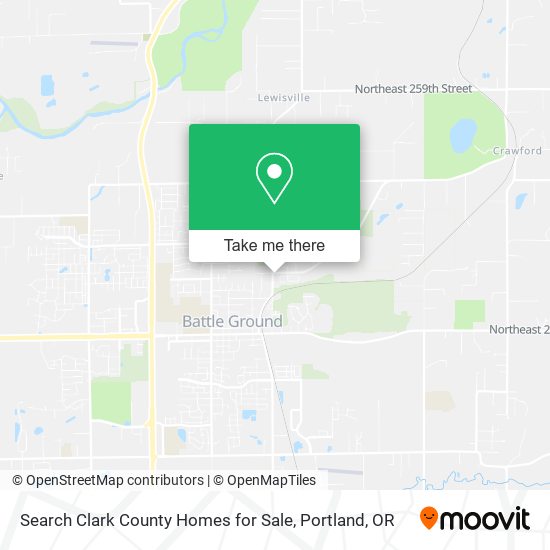 Search Clark County Homes for Sale map
