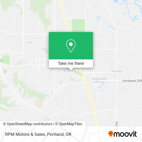 RPM Motors & Sales map