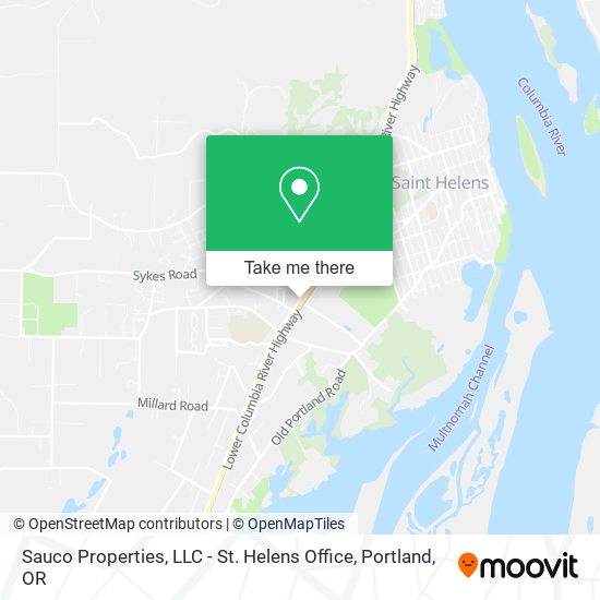 Mapa de Sauco Properties, LLC - St. Helens Office