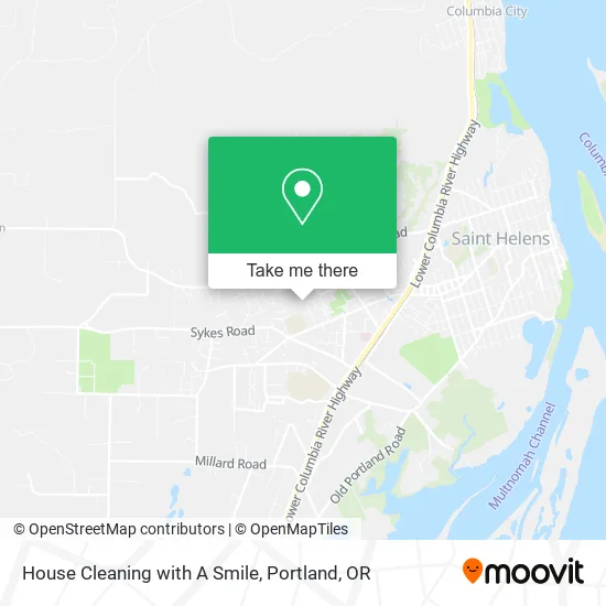 House Cleaning with A Smile map