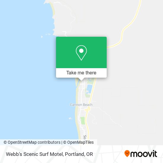 Webb's Scenic Surf Motel map