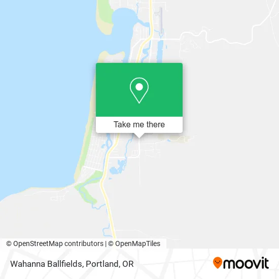 Wahanna Ballfields map