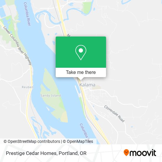 Prestige Cedar Homes map