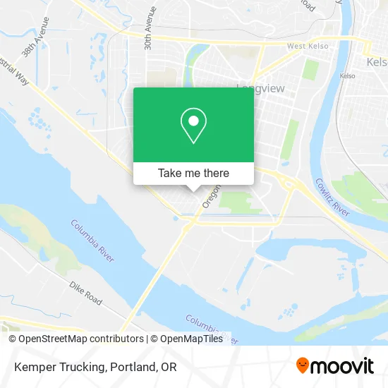 Mapa de Kemper Trucking