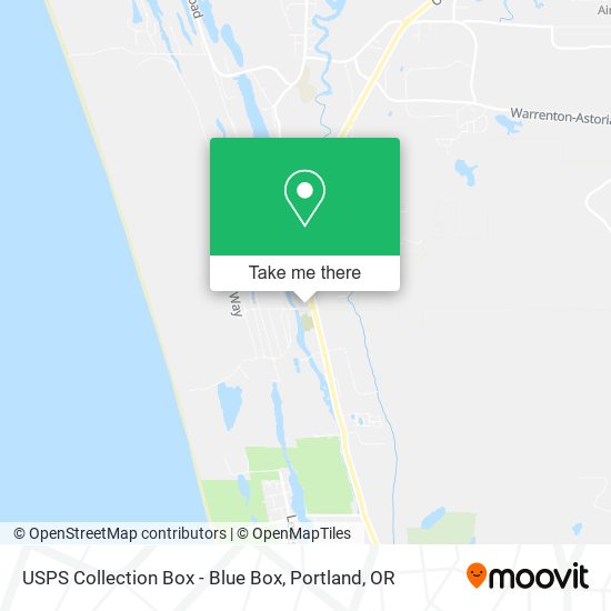 USPS Collection Box - Blue Box map