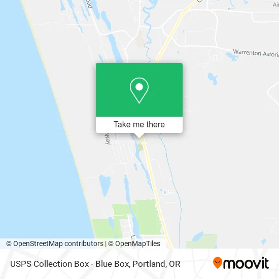 USPS Collection Box - Blue Box map