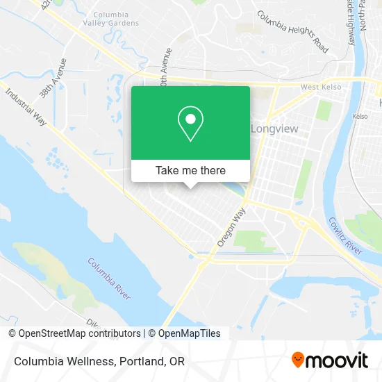 Columbia Wellness map