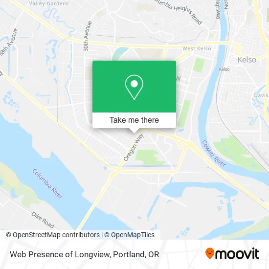 Mapa de Web Presence of Longview