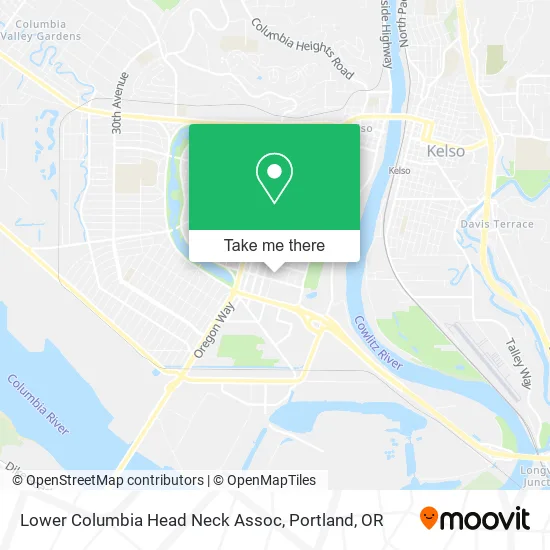 Mapa de Lower Columbia Head Neck Assoc