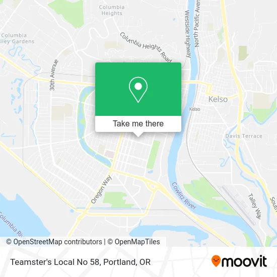 Teamster's Local No 58 map