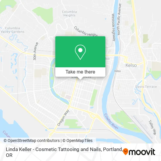 Mapa de Linda Keller - Cosmetic Tattooing and Nails