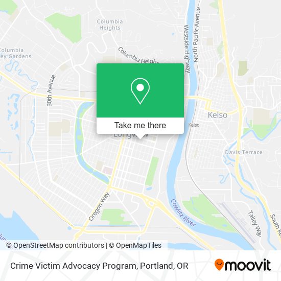 Crime Victim Advocacy Program map