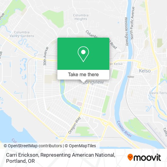 Mapa de Carri Erickson, Representing American National