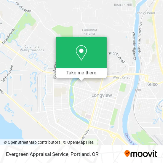 Evergreen Appraisal Service map