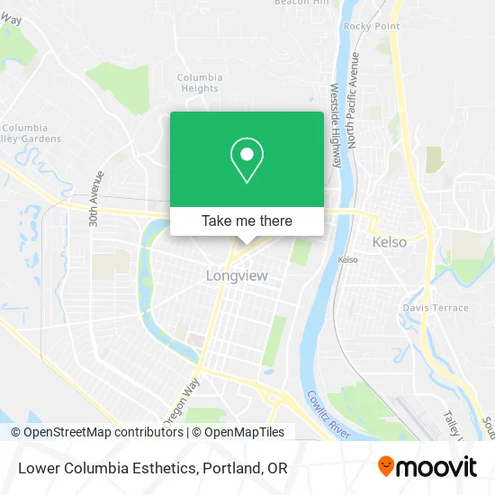 Lower Columbia Esthetics map