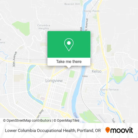 Mapa de Lower Columbia Occupational Health