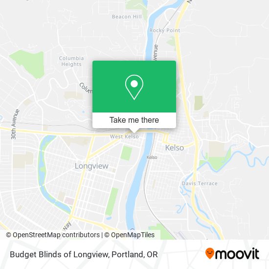 Mapa de Budget Blinds of Longview