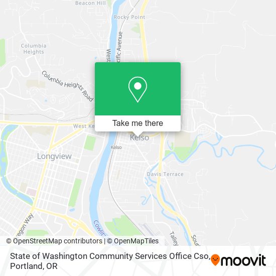 Mapa de State of Washington Community Services Office Cso