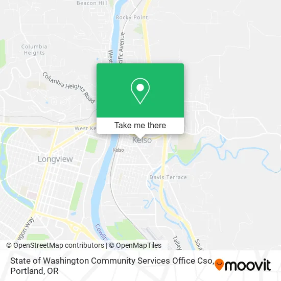 Mapa de State of Washington Community Services Office Cso