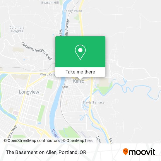 The Basement on Allen map