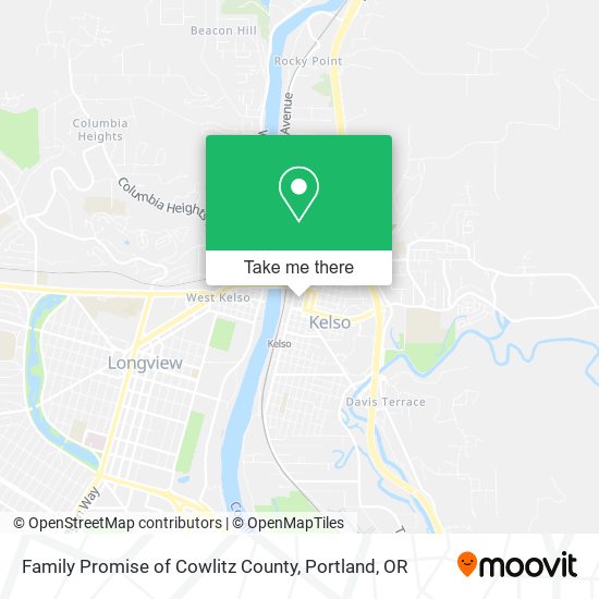 Mapa de Family Promise of Cowlitz County