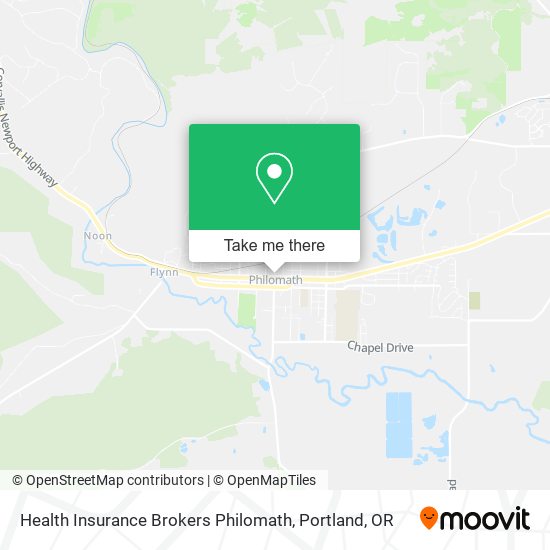 Health Insurance Brokers Philomath map