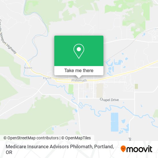 Medicare Insurance Advisors Philomath map