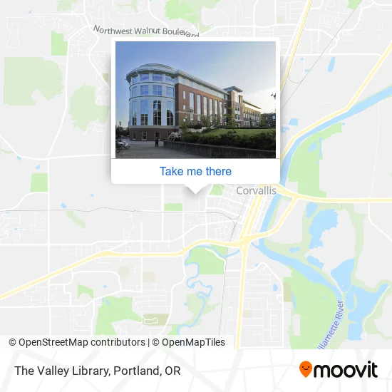 Mapa de The Valley Library