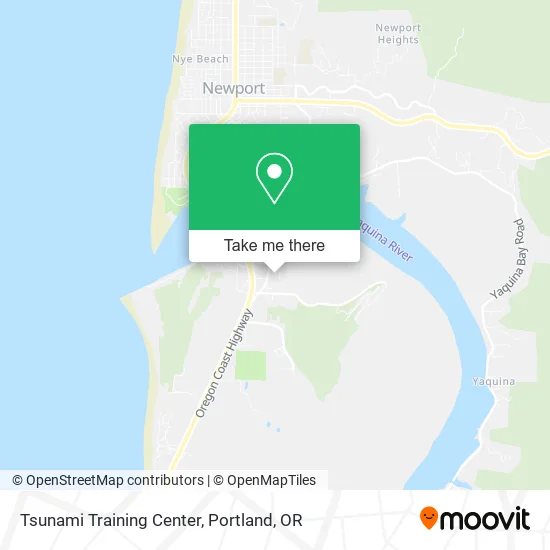 Tsunami Training Center map