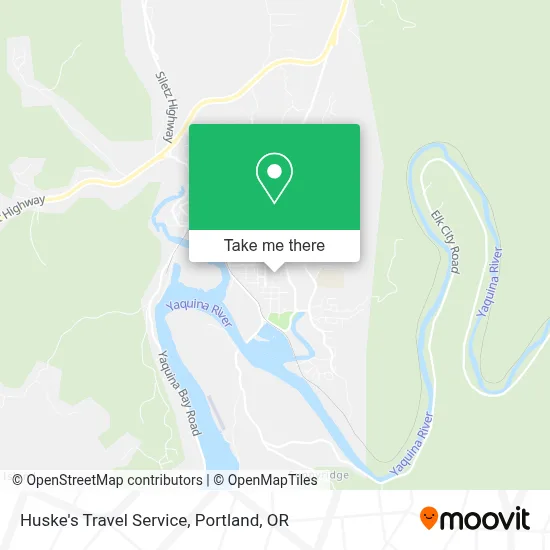 Huske's Travel Service map