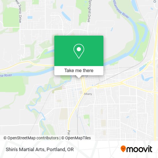 Shin's Martial Arts map