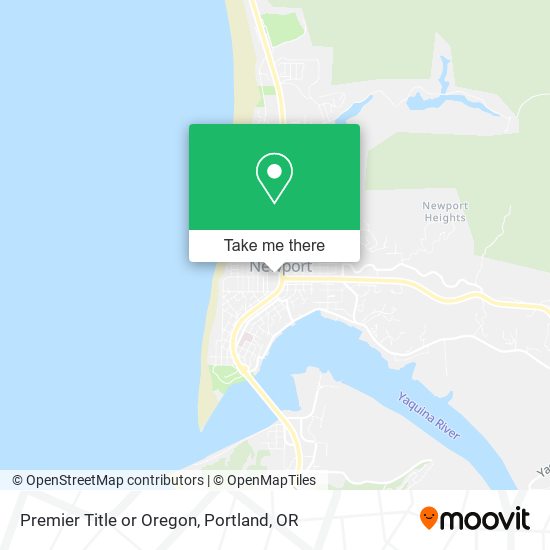 Premier Title or Oregon map