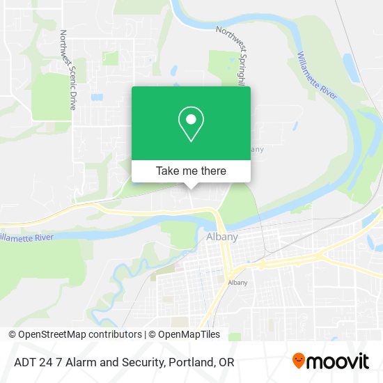 ADT 24 7 Alarm and Security map