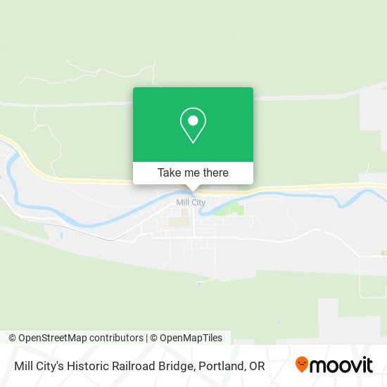 Mill City's Historic Railroad Bridge map
