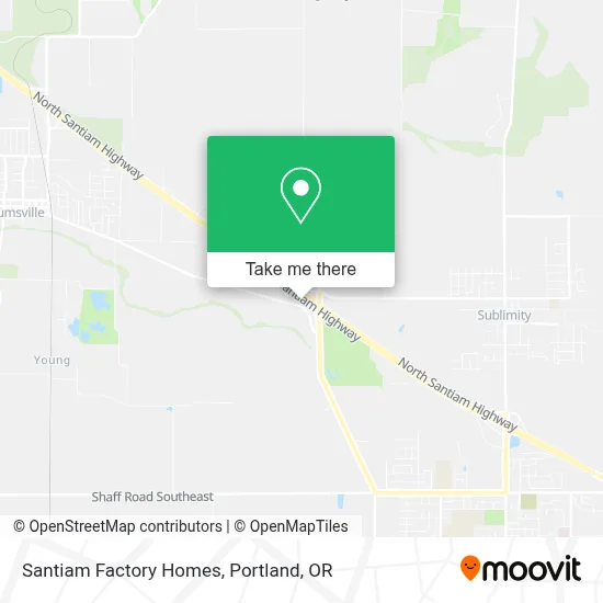Santiam Factory Homes map