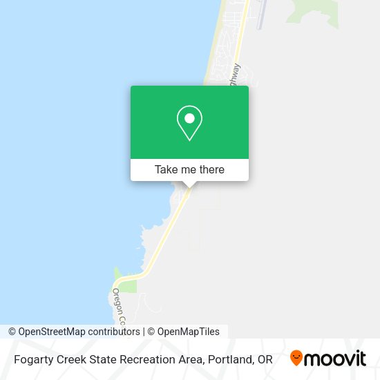 Mapa de Fogarty Creek State Recreation Area