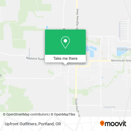 Mapa de Upfront Outfitters