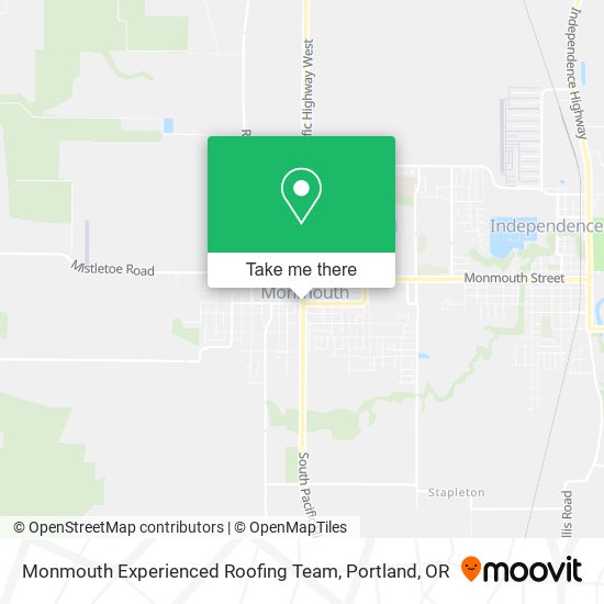 Monmouth Experienced Roofing Team map