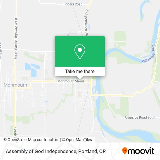 Assembly of God Independence map
