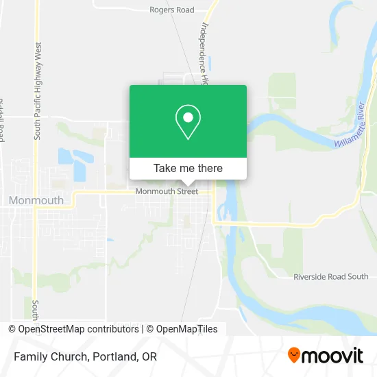 Family Church map