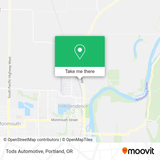 Tods Automotive map