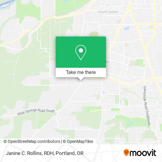 Mapa de Janine C. Rollins, RDH